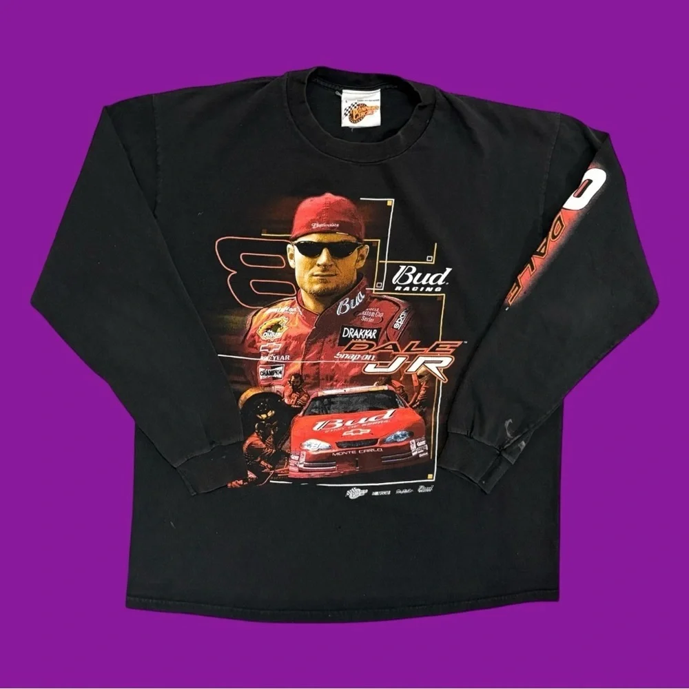 Y2K Dale Jr. NASCAR Long Sleeve Tee